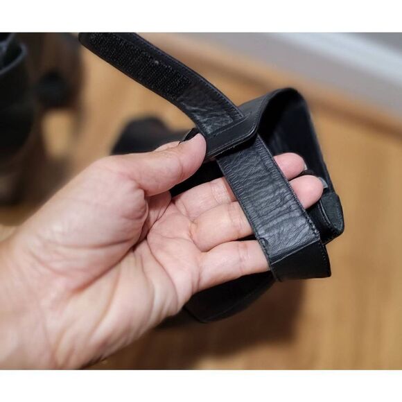 Vince Katie Leather Open Toe Wedge 8.5 - Picture 7 of 9